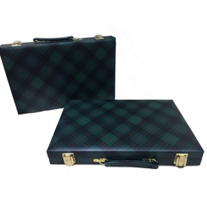 Backgammon - 15" Green Checkered