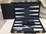 Backgammon - 15" Black strip Textured