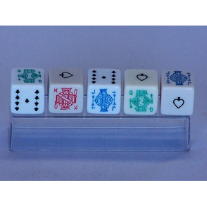 Set o 5 Poker/Liars Dice in case