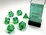 Chessex Dice - Polyhedral Set (7) - Translucent Green/White
