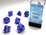 Chessex Dice - Polyhedral Set (7) - Translucent Blue/White