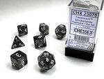 Chessex Dice - Polyhedral Set (7) - Translucent Smoke/White-gaming-The Games Shop