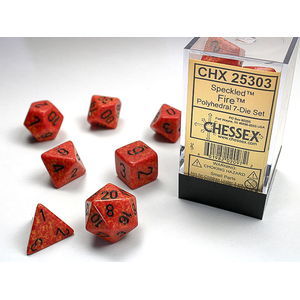 Chessex Dice - Polyhedral Set (7) - Speckled Fire