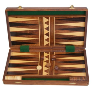 Backgammon - 40cm Wooden Folding with Wooden pieces