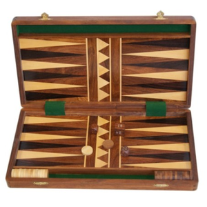 Backgammon - 40cm Wooden Folding with Wooden pieces