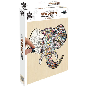 Wooden Jigsaw - 137 Piece Elephant