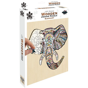 Wooden Jigsaw - 137 Piece Elephant