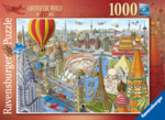 Ravensburger - 1000 Piece - Around the World in 80 Days-jigsaws-The Games Shop