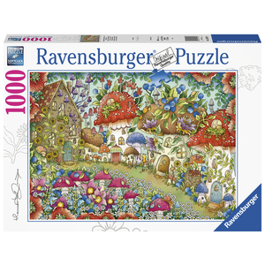 Ravensburger - 1000 Piece - Floral Mushroom Houses