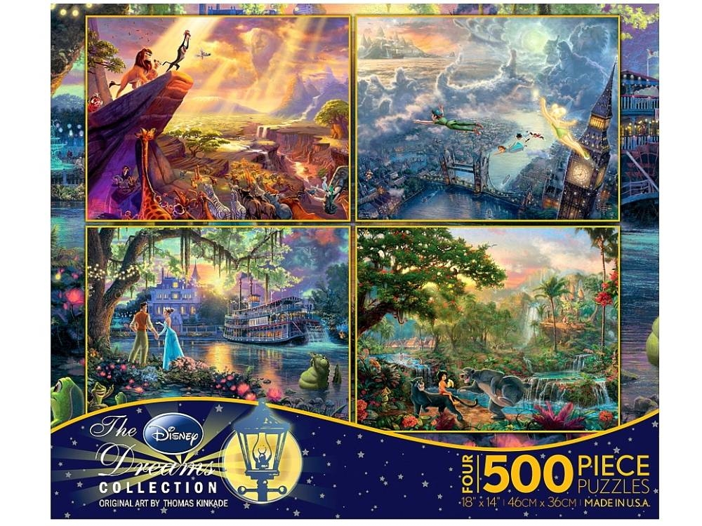 Ceaco Kinkade Disney Dreams 4x500 piece series 1 Jigsaws500750
