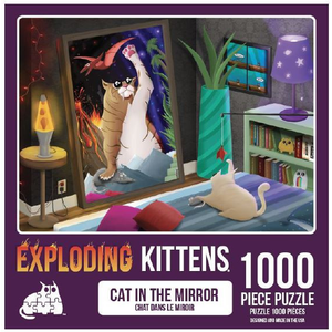 Jigsaw - 1000 Piece Exploding Kittens - Cats in the Mirror