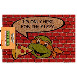 Door Mat - Teenage Mutant Ninja Turtles - Only Here for Pizza