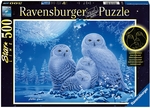 Ravensburger - 500 piece Starline - Owls in the Moonlight-jigsaws-The Games Shop