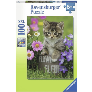 Ravensburger - 100 Piece - Kitten among the Flowers