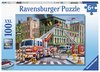 Ravensburger - 100 Piece - Fire Truck Rescue-jigsaws-The Games Shop