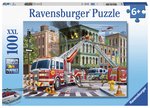 Ravensburger - 100 Piece - Fire Truck Rescue-jigsaws-The Games Shop