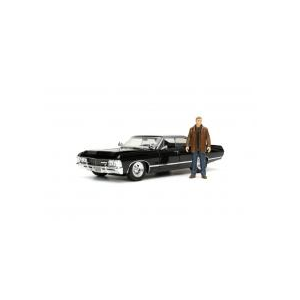 SUPERNATURAL- '67 CHEVY IMPALA WITH DEAN 1:24 SCALE HOLLYWOOD RIDES