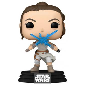 POP VINYL- STAR WARS- REY WITH TWO LIGHTSABERS