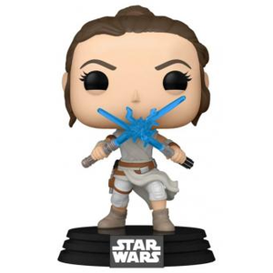 POP VINYL- STAR WARS- REY WITH TWO LIGHTSABERS