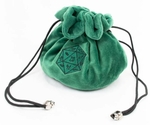 Dice Bag - Multipocket Fluffy Green-card & dice games-The Games Shop