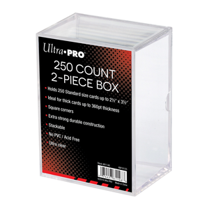Ultra Pro 2-Piece 250 Clear Card Storage Box