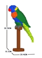 Jekca - Rainbow Lorikeet-construction-models-craft-The Games Shop