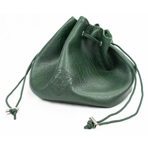 Dice Bag - Multipocket Leather Green