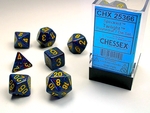 CHESSEX DICE - POLYHEDRAL SET (7) - SPECKLED TWILIGHT-gaming-The Games Shop