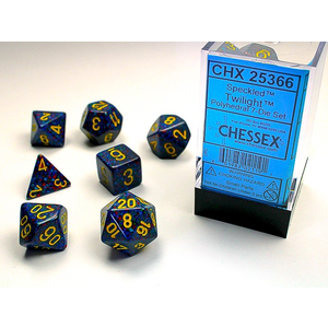 CHESSEX DICE - POLYHEDRAL SET (7) - SPECKLED TWILIGHT