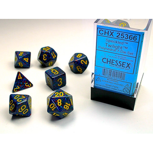 CHESSEX DICE - POLYHEDRAL SET (7) - SPECKLED TWILIGHT