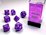 CHESSEX DICE - POLYHEDRAL SET (7) - OPAQUE PURPLE / WHITE