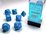 CHESSEX DICE - POLYHEDRAL SET (7) - OPAQUE BLUE / WHITE