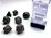 CHESSEX DICE - POLYHEDRAL SET (7) - OPAQUE DARK GREY / COPPER