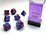 CHESSEX DICE - POLYHEDRAL SET (7) - GEMINI BLUE-PURPLE / GOLD