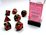CHESSEX DICE - POLYHEDRAL SET (7) - GEMINI BLACK-RED/GOLD