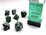 CHESSEX DICE - POLYHEDRAL SET (7) - GEMINI BLACK-GREEN/GREY