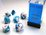 CHESSEX DICE - POLYHEDRAL SET (7) - GEMINI ASTRAL BLUE-WHITE/RED