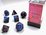 CHESSEX DICE - POLYHEDRAL SET (7) - GEMINI BLACK-STARLIGHT/RED