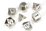 CHESSEX DICE - POLYHEDRAL SET (7) - METAL SILVER