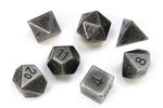 CHESSEX DICE - POLYHEDRAL SET (7) - DARK METAL-accessories-The Games Shop