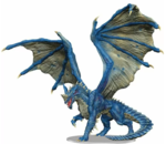 DUNGEONS AND DRAGONS - PREMIUM PAINTED MINIATURES - ADULT BLUE DRAGON-gaming-The Games Shop