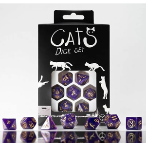 Q Workshop Cats Dice Set - Purrito