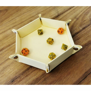 HEX DICE TRAY - 6" YELLOW