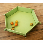 HEX DICE TRAY - 8" GREEN-accessories-The Games Shop