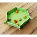 HEX DICE TRAY - 6" GREEN-accessories-The Games Shop