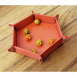 HEX DICE TRAY - 6" RED-accessories-The Games Shop