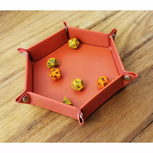 HEX DICE TRAY - 6" RED
