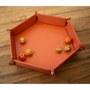 HEX DICE TRAY - 8" RED