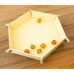 HEX DICE TRAY - 8" YELLOW-accessories-The Games Shop