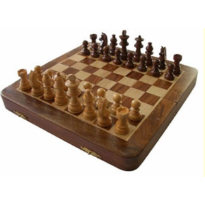 Chess Set - Wood 25cm Magnetic folding